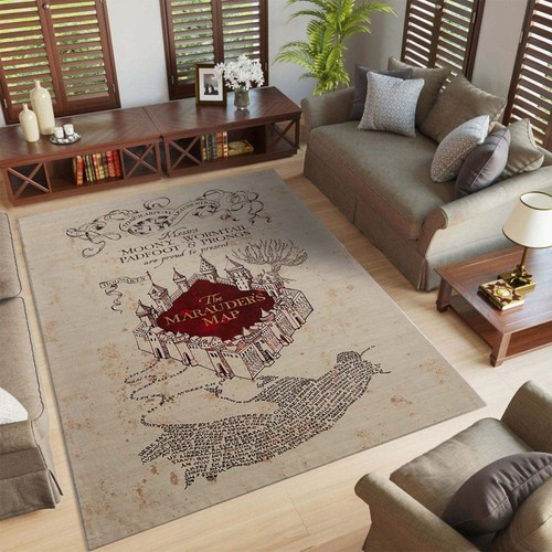 Marauder map harry potter - map, rug
