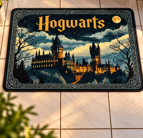 Harry potter door rug hogwarts - harry,