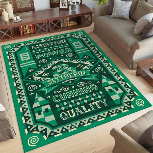 Slytherin harry potter rug - slytherin,