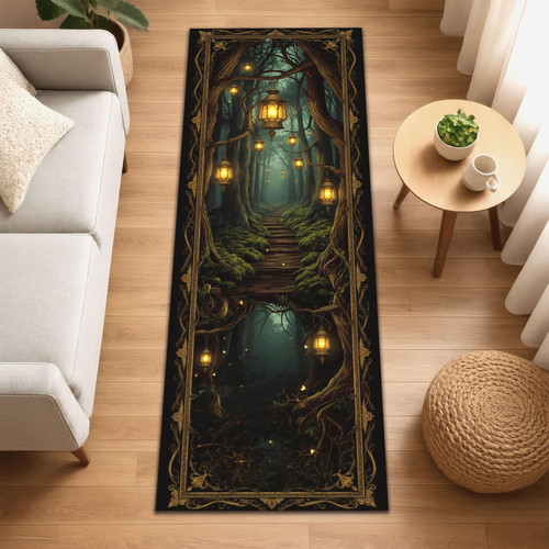 Lantern forest runner rug - runner,